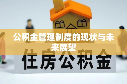 灵武公积金管理制度的现状与未来展望